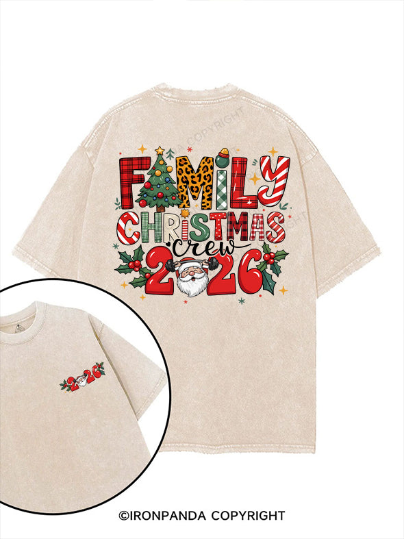 family christmas crew 2026 printed Gym Shirt