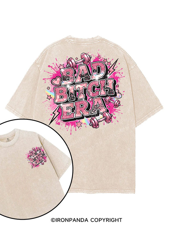 bad bitch printed Gym Shirt