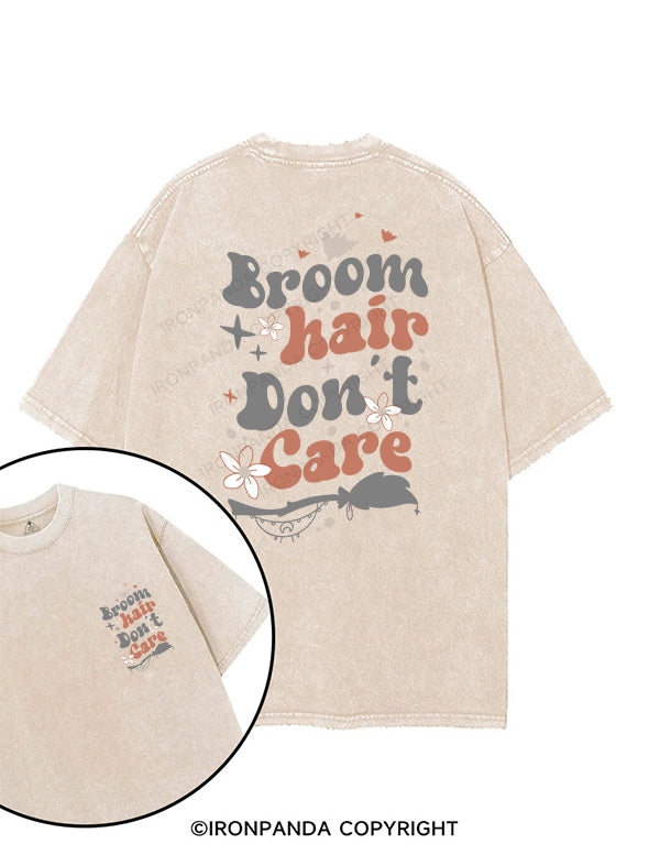 BROOM HAIR, DON’T CARE printed Gym Shirt