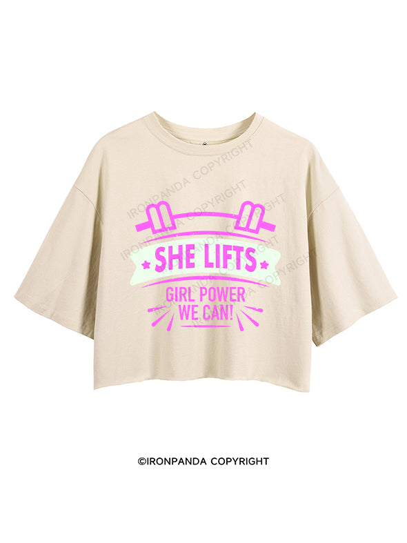 SHE LIFTS！CROP TOPS