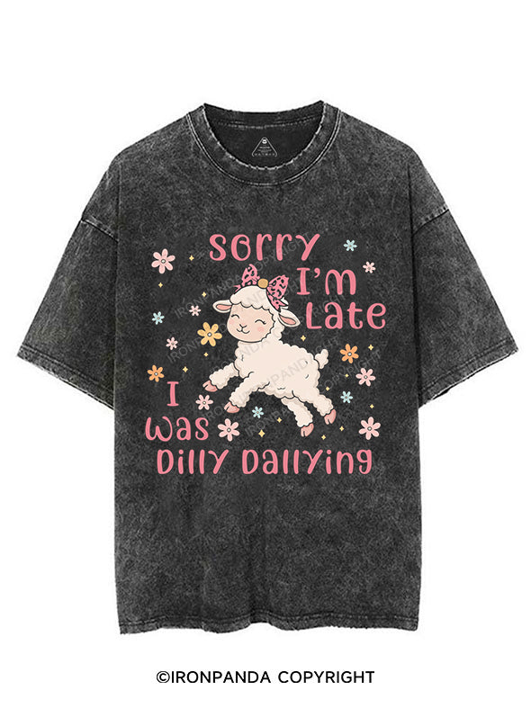 sorry i'm late VINTAGE GYM SHIRT