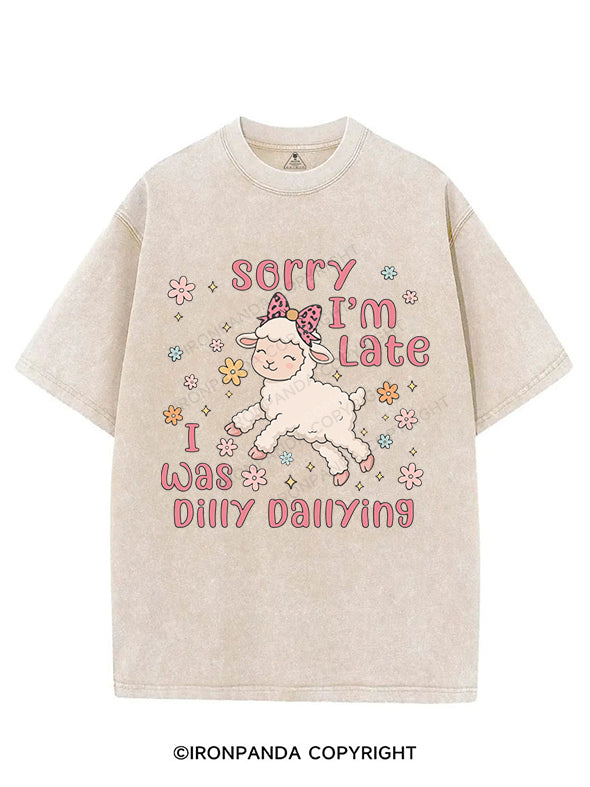 sorry i'm late VINTAGE GYM SHIRT