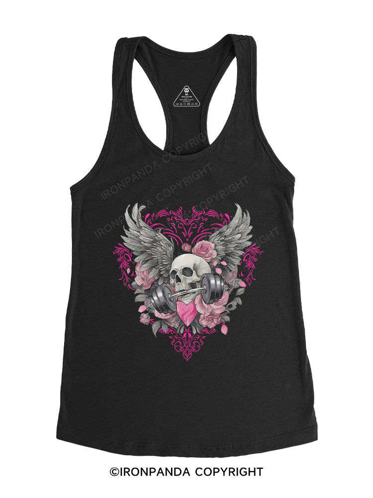 Bone Wings Lift Gym Racerback Tank