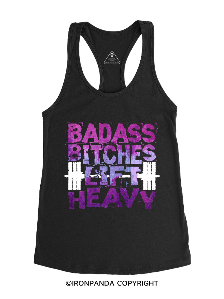 Badass Bitches Lift Heavy Gym Racerback Tank