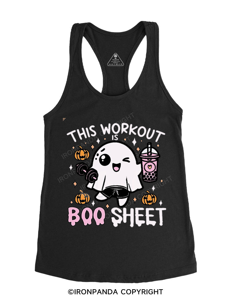 THIS WORKOUT IS BOO SHEET Gym Racerback Tank