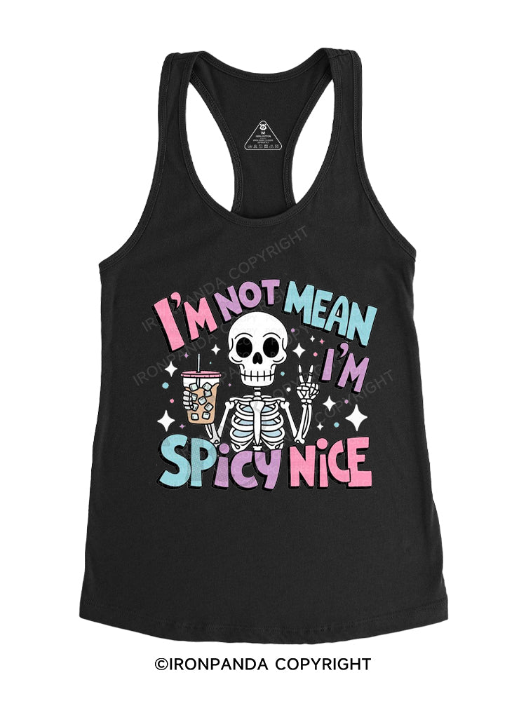 I’m spicy nice Gym Racerback Tank