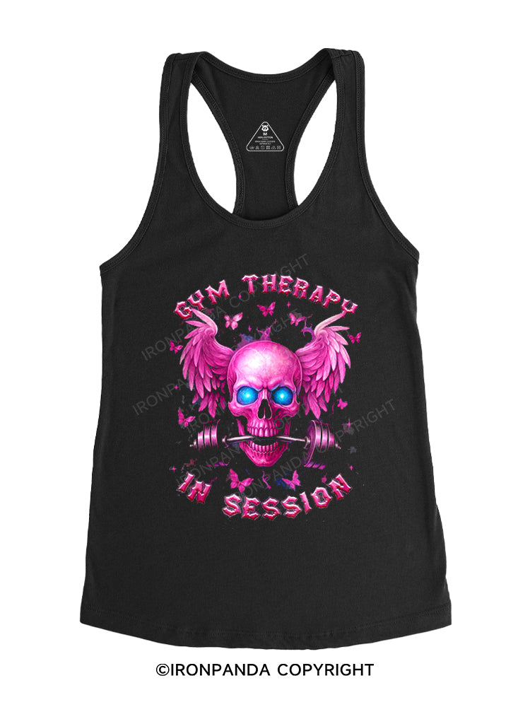 GYM THERAPY IN SESSION Gym Racerback Tank
