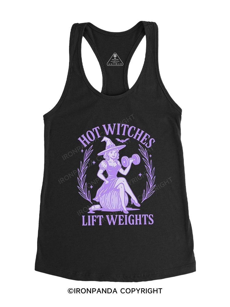 HOT WITCHES LIFT WEIGHTS Gym Racerback Tank