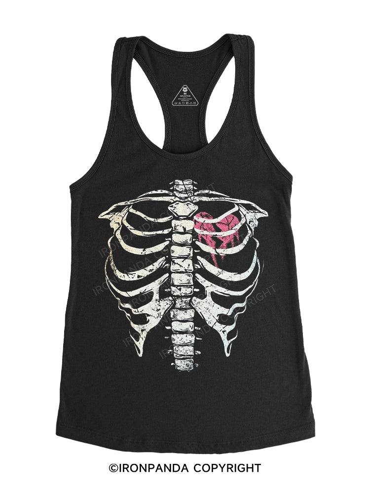 rib cage Gym Racerback Tank