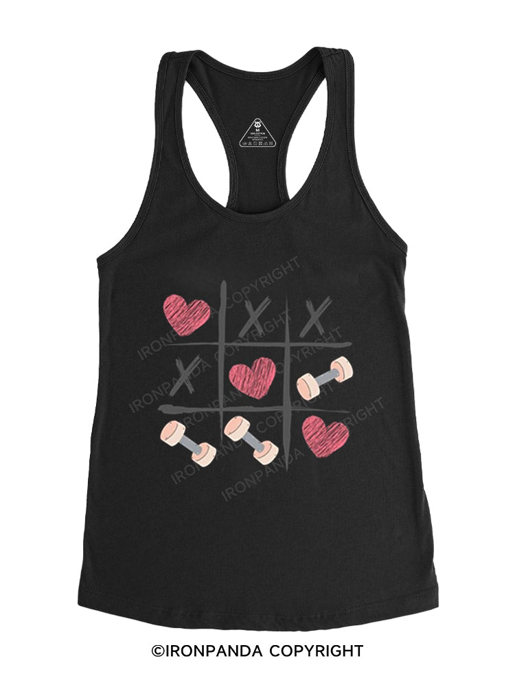 Gym Tic-Tac-Toe Gym Racerback Tank