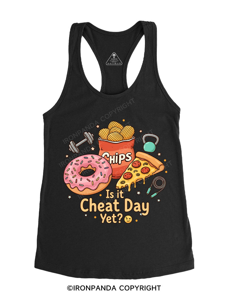 Is it Cheat Day Yet？ Gym Racerback Tank