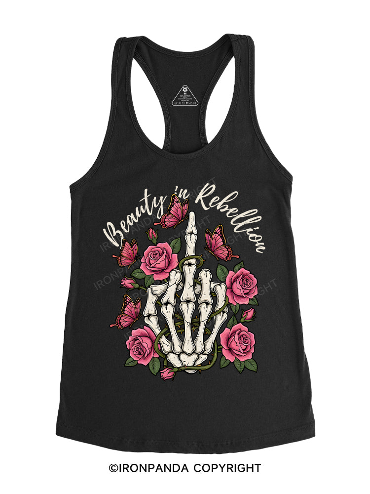 Beauty in Rebellion Gym Racerback Tank