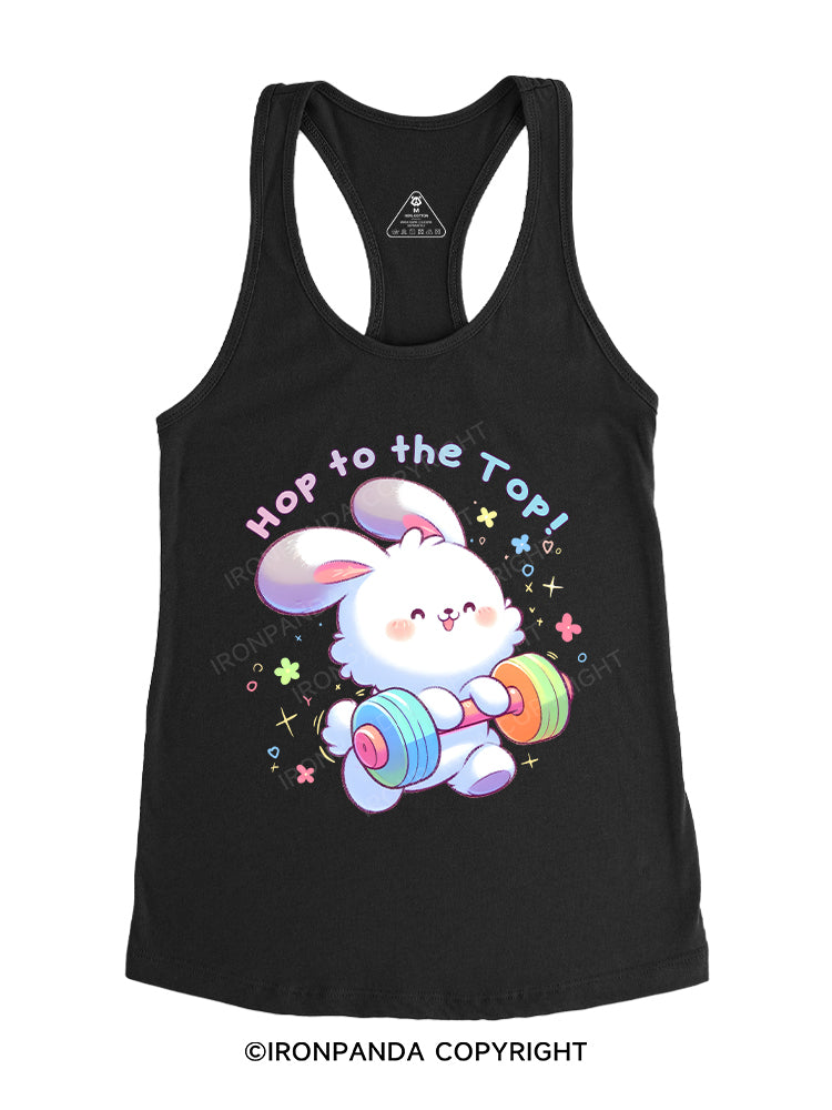 Hop to the Top! Gym Racerback Tank