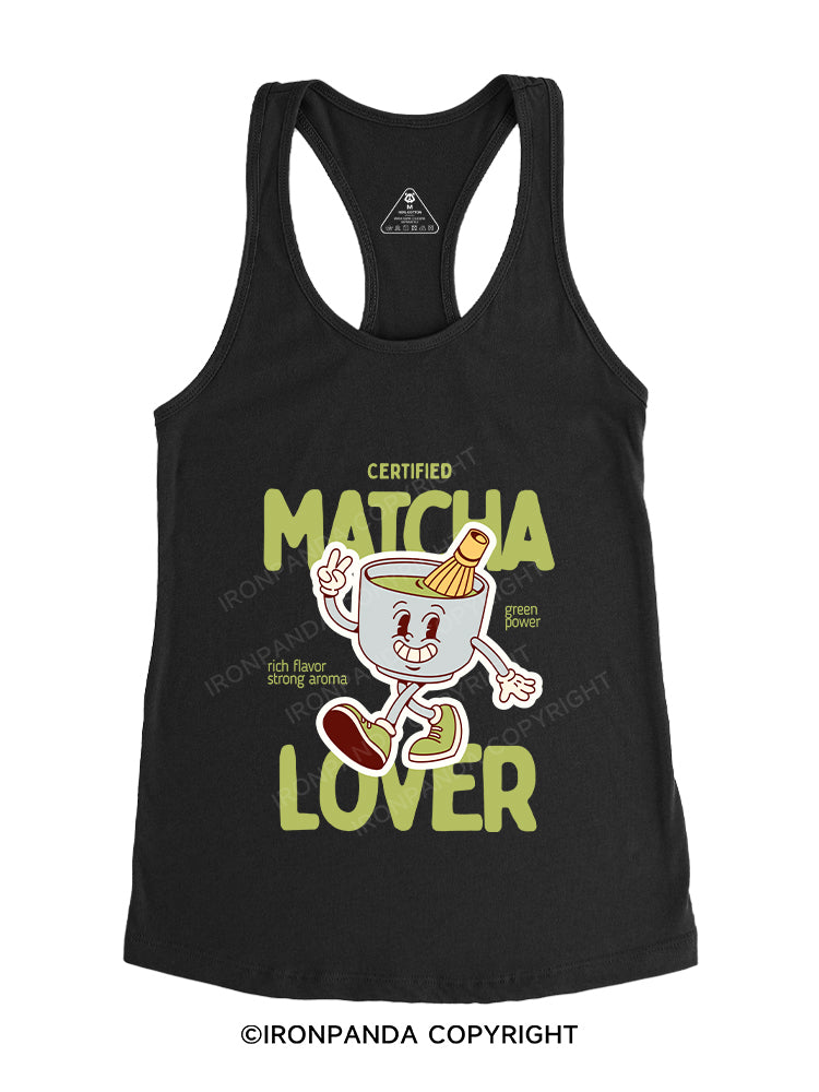 CERTIFIED MATCHA LOVER Gym Racerback Tank