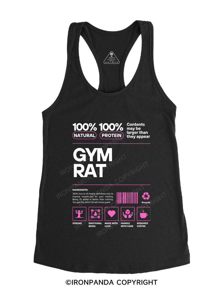 GYM RAT Gym Racerback Tank