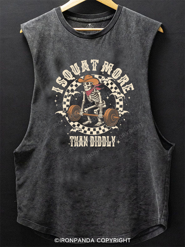 I SQUAT MORE THAN DIDDLY SCOOP BOTTOM COTTON TANK