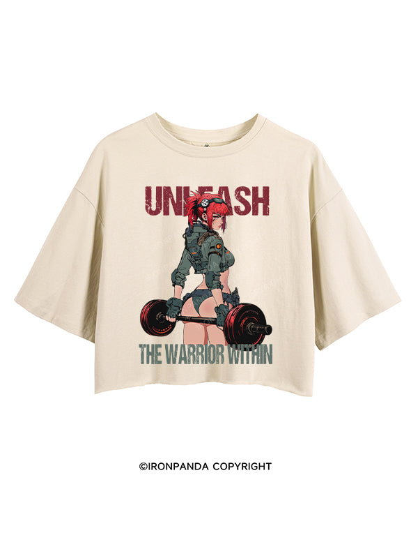 UNLEASH THE WARRIOR WITHIN CROP TOPS