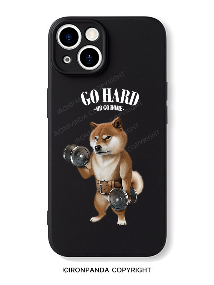 Go hard or go home Shiba dog iPhone Case