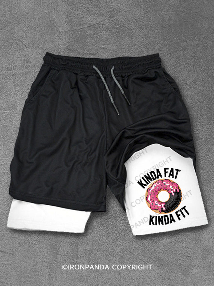Kinda Fat Fit Funny Performance Training Shorts
