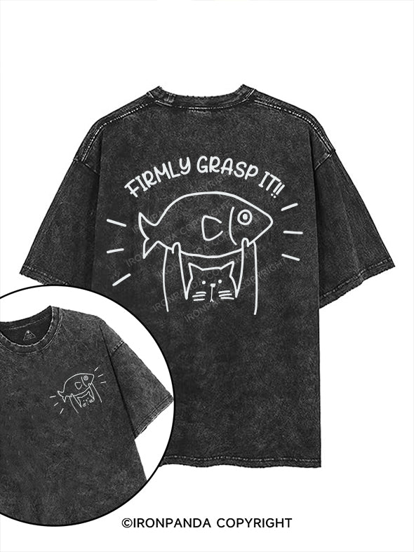 FIRMLY GRASP IT printed Gym Shirt
