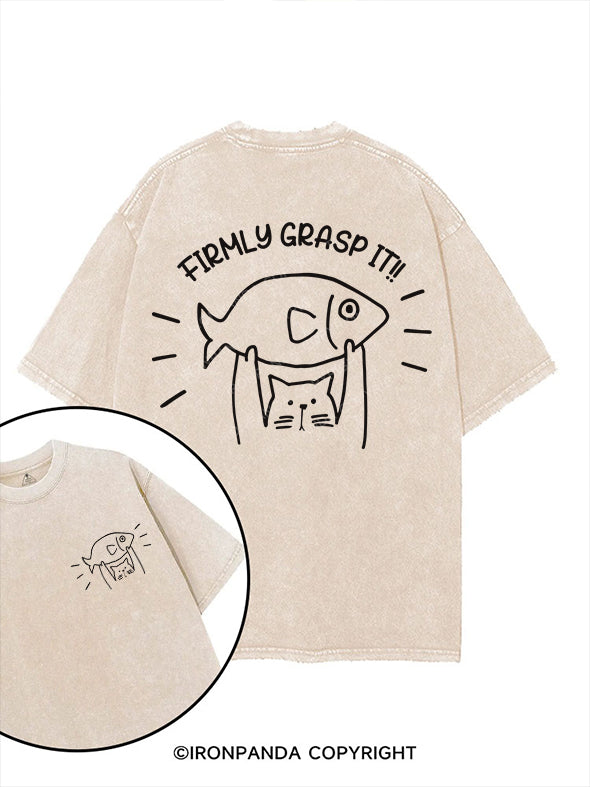 FIRMLY GRASP IT printed Gym Shirt