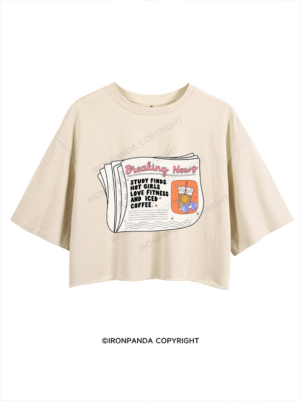 STUDY FINDS HOT GIRLS LOVE FITNESS AND ICED COFFEE CROP TOPS