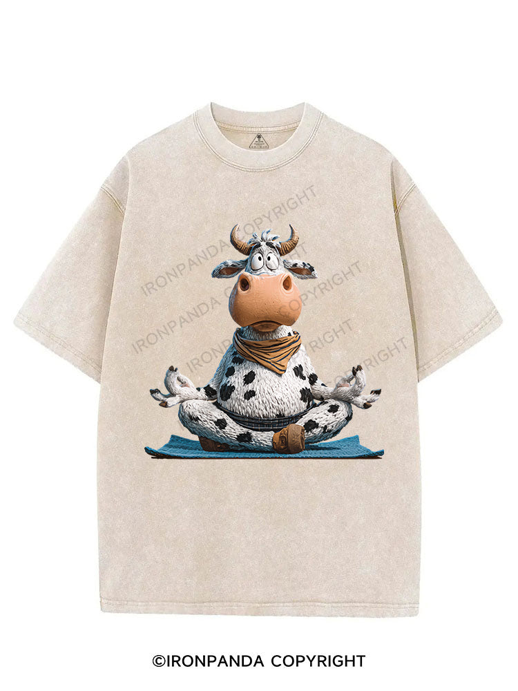Yoga Cow VINTAGE GYM SHIRT