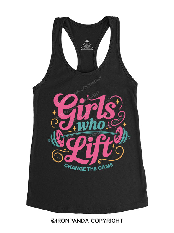 Girls who Lift Gym Racerback Tank