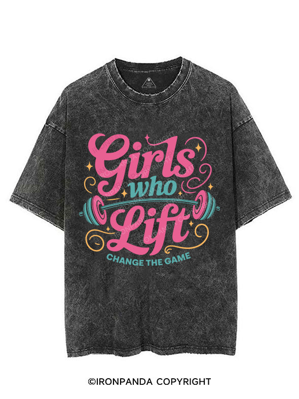 Girls who Lift VINTAGE GYM SHIRT