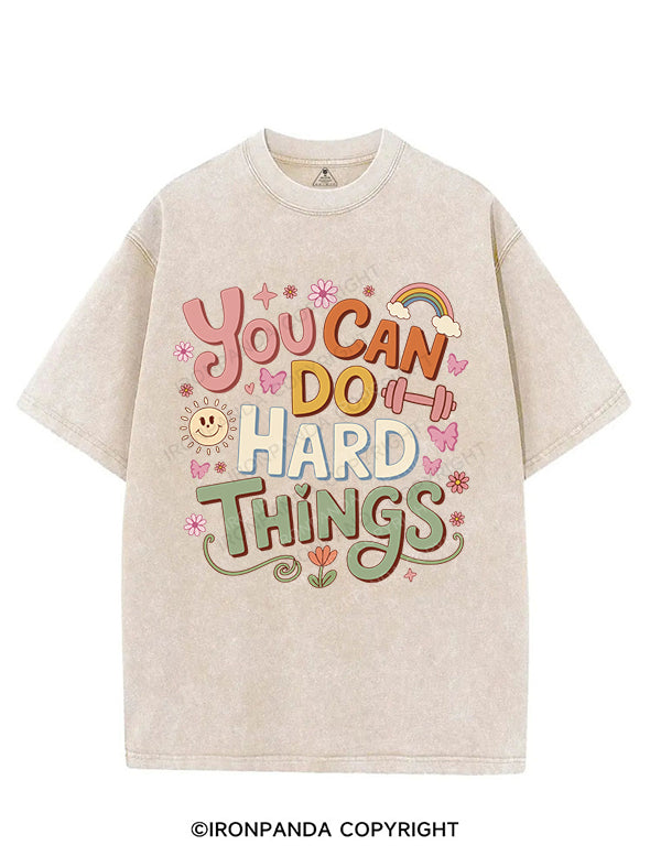 you can do hard things VINTAGE GYM SHIRT