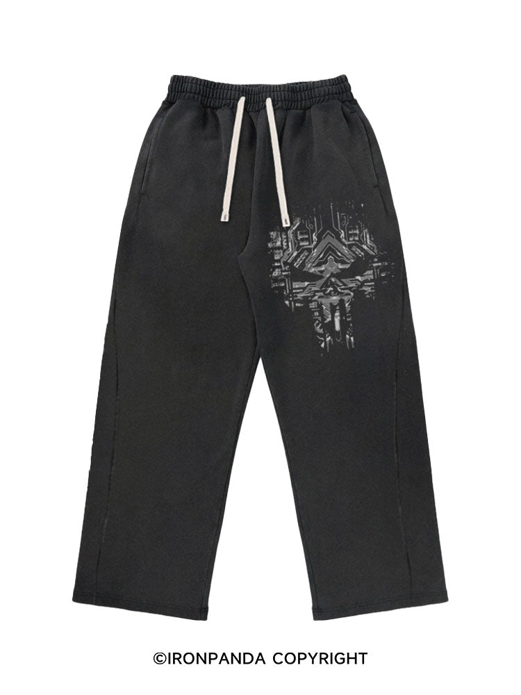 skulls Washed Baggy Joggers