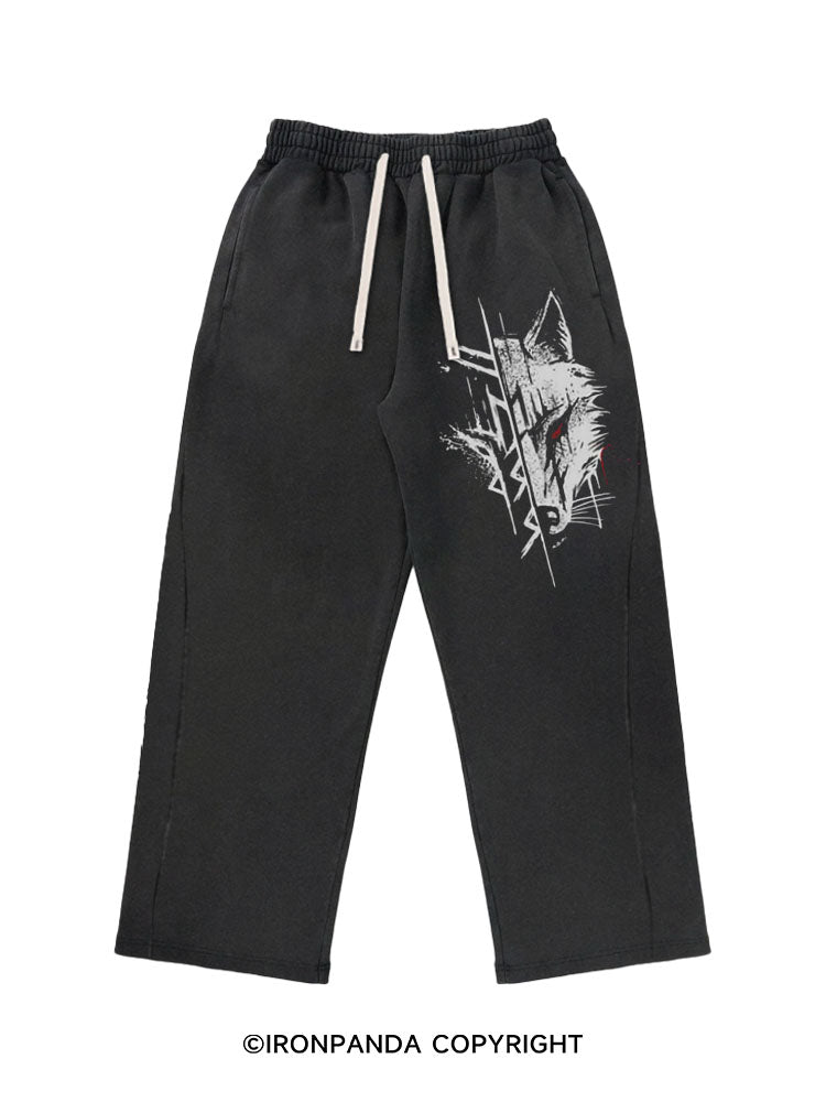 Viking Wolf Washed Baggy Joggers