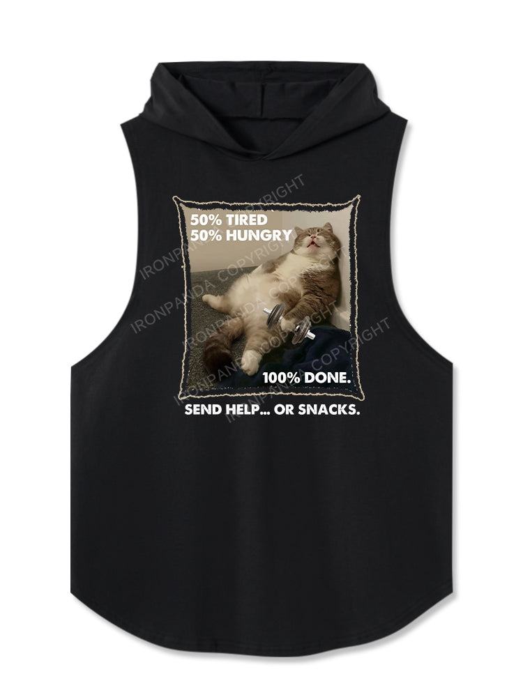 SEND HELP... OR SNACKS Hooded Tank