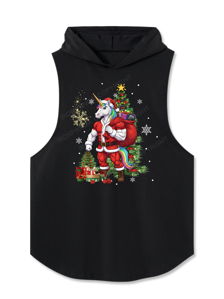 Santa Unicorn Magic! Hooded Tank