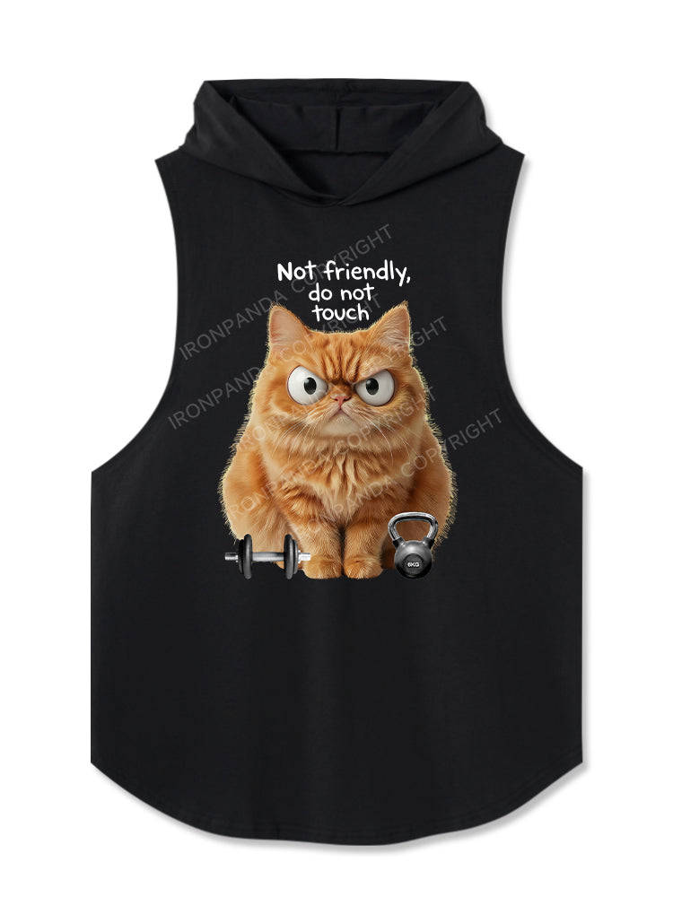 not friendly do not fouch Hooded Tank