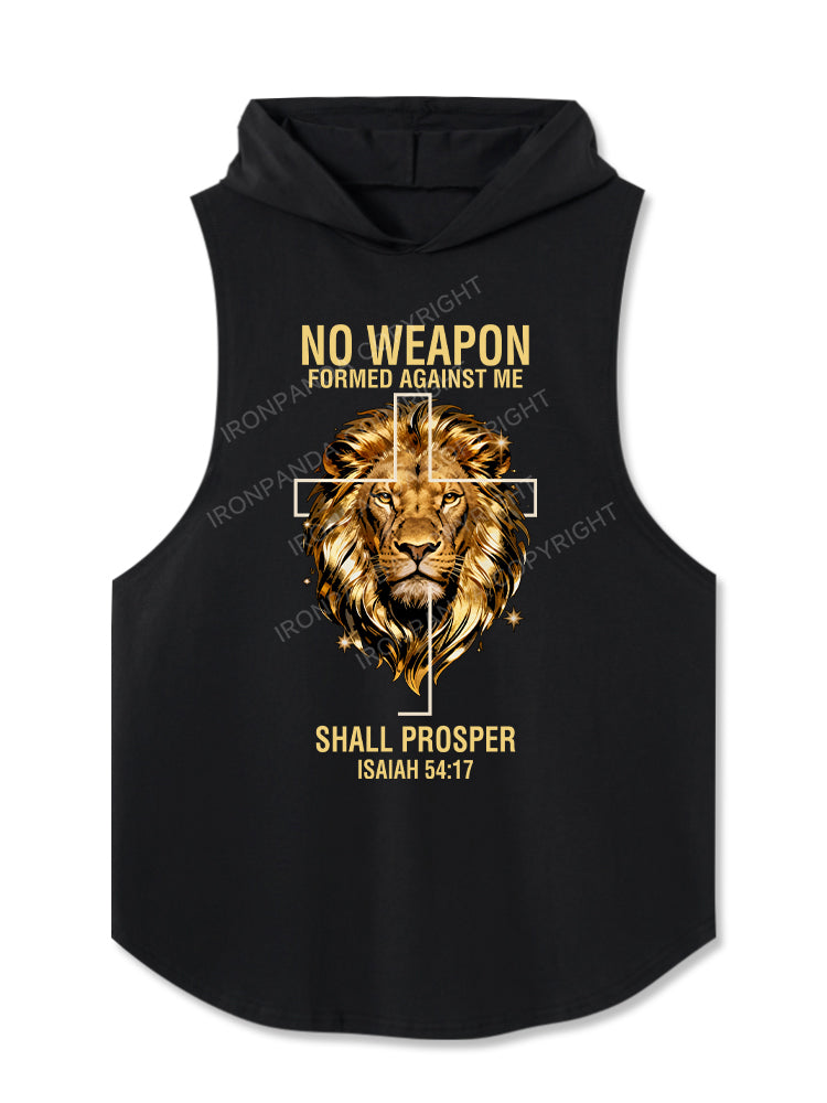 NO WEAPON FORMED AGAINST ME SHALL PROSPER Hooded Tank