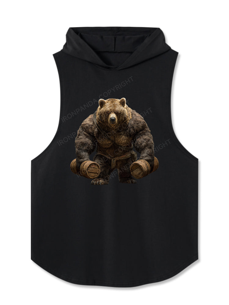 muscle bear Hooded Tank