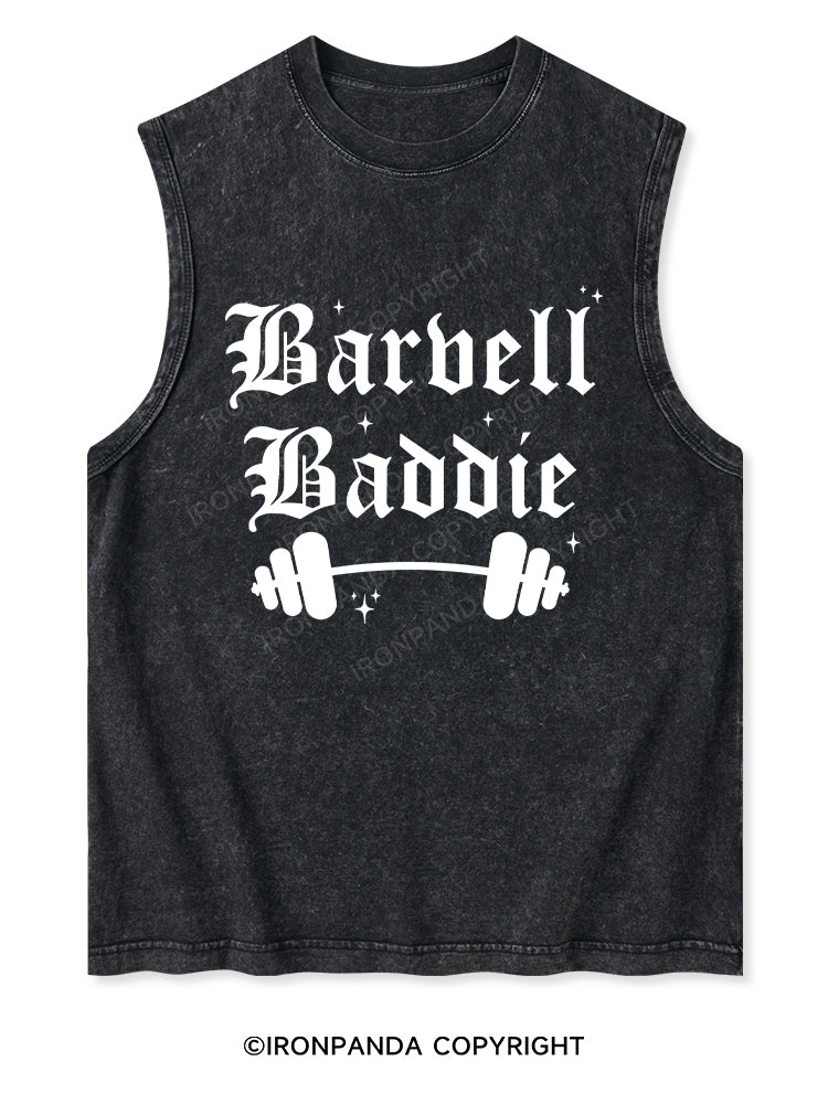 BARBELL BADDIE Washed Tank