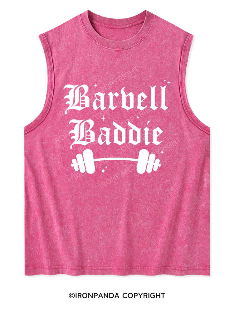 BARBELL BADDIE Washed Tank