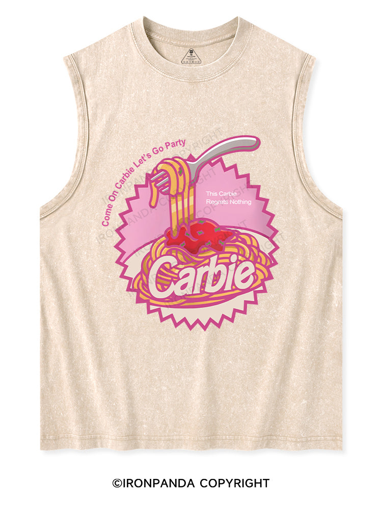 Carbie I Love Carbs Bread Pasta Pizza Washed Tank Washed Tank
