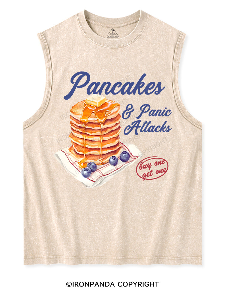 Pancakes & Panic Attacks Washed Tank