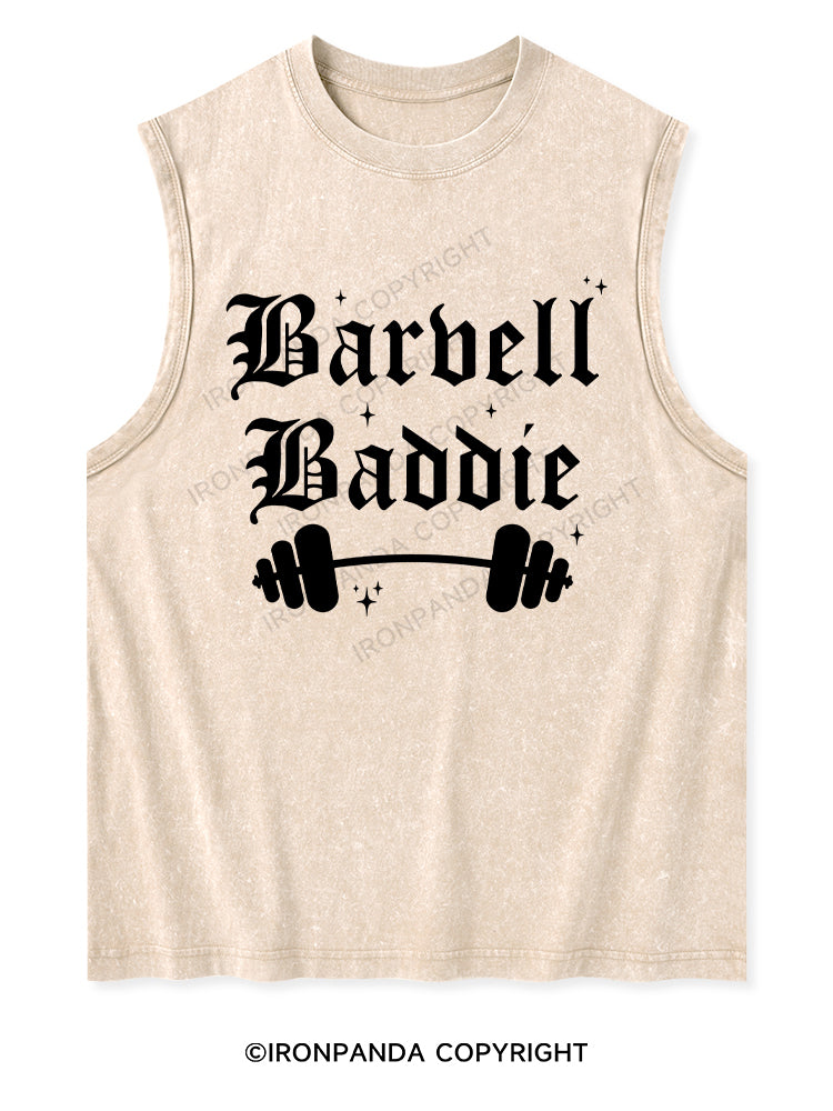 BARBELL BADDIE Washed Tank