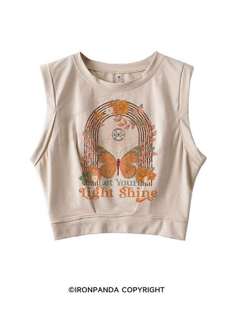 Let Your Light Shine SLEEVELESS CROP TOPS