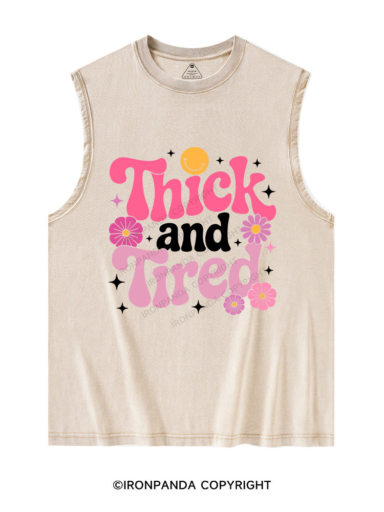 Thick And Tired Washed Tank