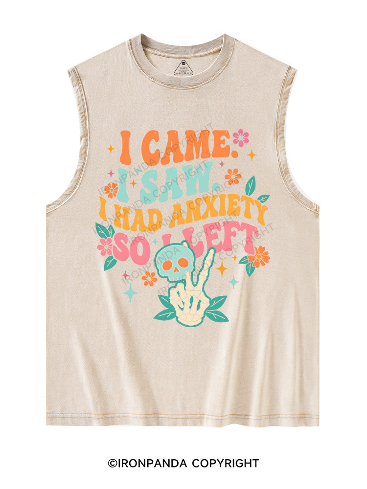 I Came. I Saw. I Had Anxiety, So I Left Washed Tank