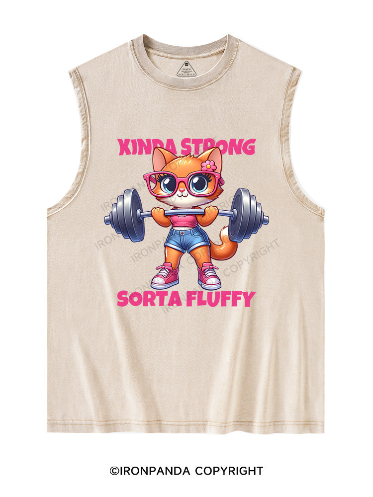 KINDA STRONG, SORTA FLUFFY Washed Tank