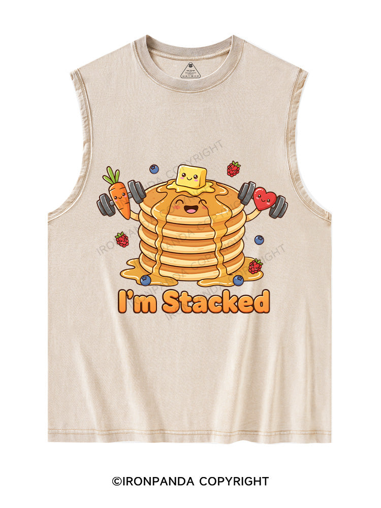 I’m Stacked  Washed Tank