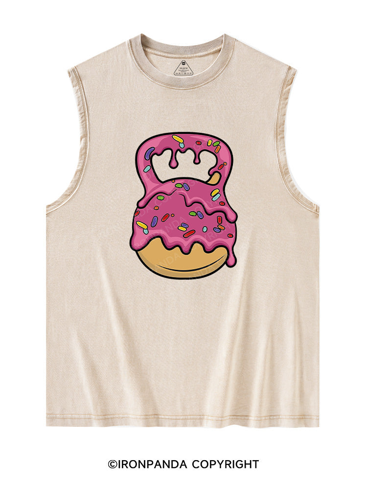 Delicious Donut Kettlebell Washed Tank