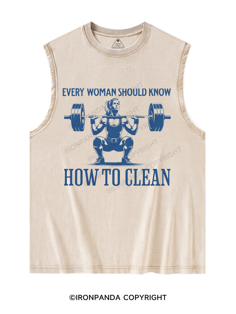 EVERY WOMEN SHOULD KNOW HOW TO CLEAN Washed Tank
