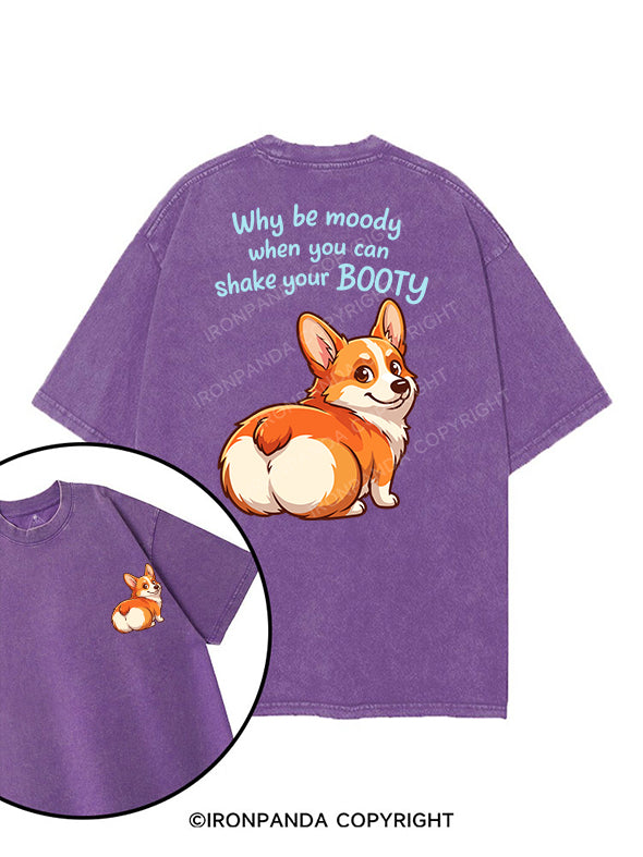 Why be moody printed Gym Shirt
